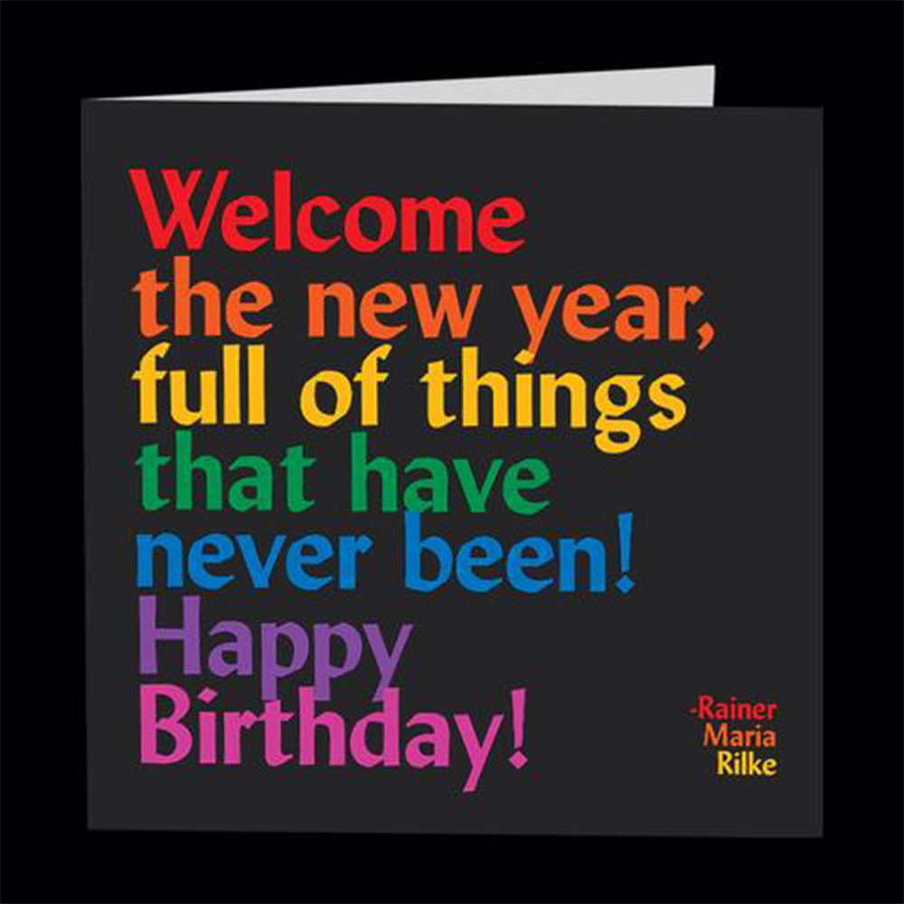 Quotable Greeting Card, Welcome New Year